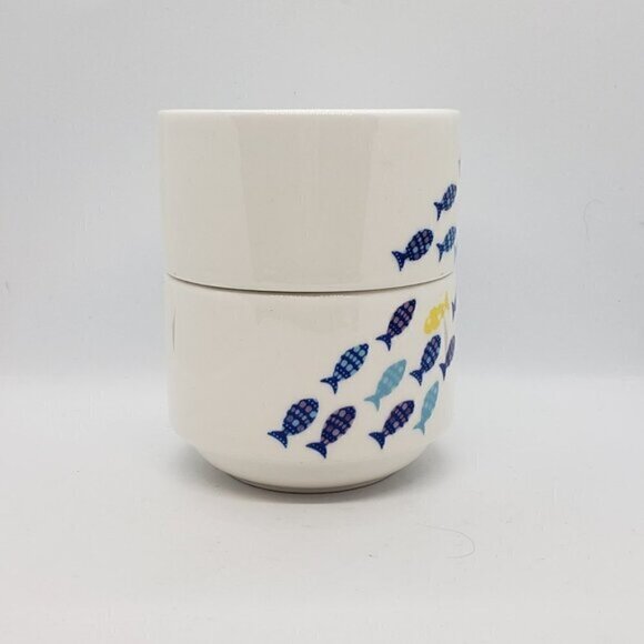 David's Tea School Of Fish Coffee Mugs Set Of Two - Picture 2 of 4